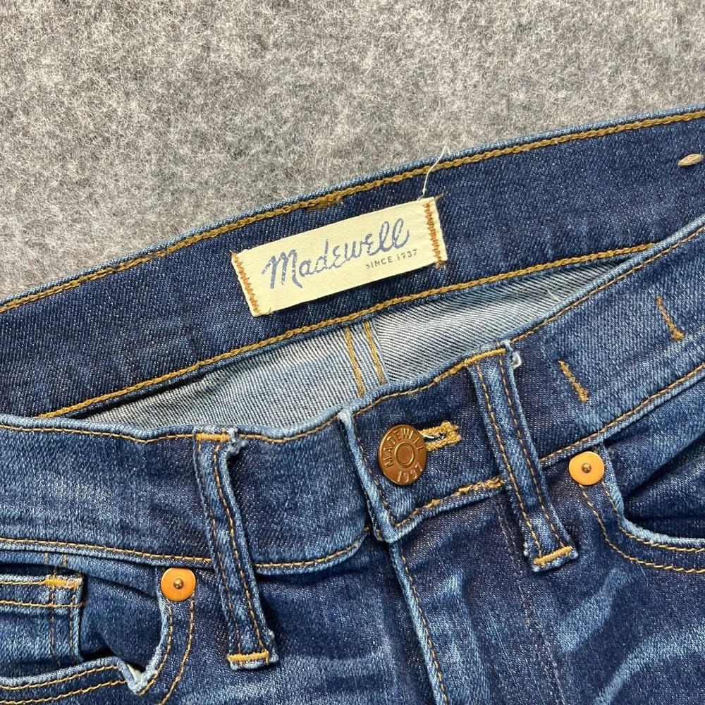 Madewell‎ Jeans Women's 26 Skinny Skinny Dark Blue Stretch Mid Rise Denim Pants